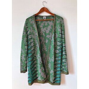 M Missoni Zigzag Knit Cardigan Multi Size IT 46/ US 10